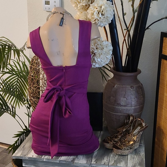 NEW LULUS SUMMER PINK TIE  DRESS  BEAUTIFUL XS - Picture 6 of 16